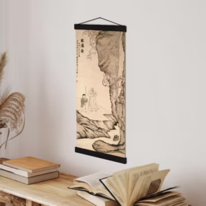 Scholar Watching the Waterfall | Poster com pendurante