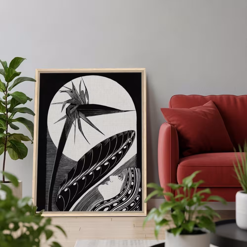 Strelitzia Overblown | Tela emoldurada