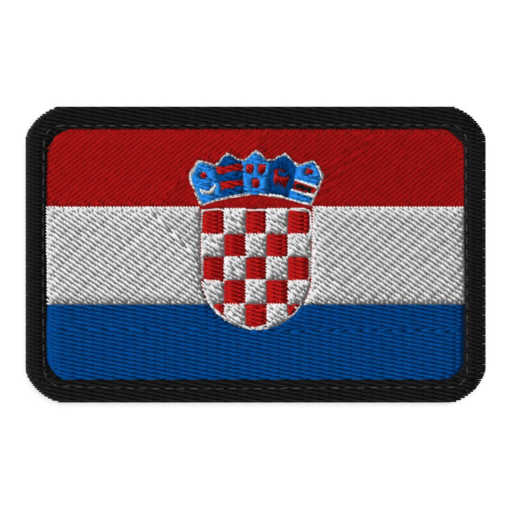 Patch bordado com velcro