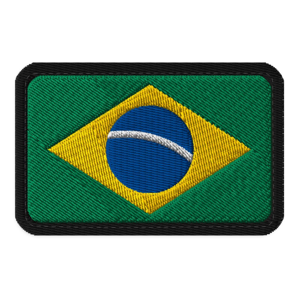 Patch bordado com velcro