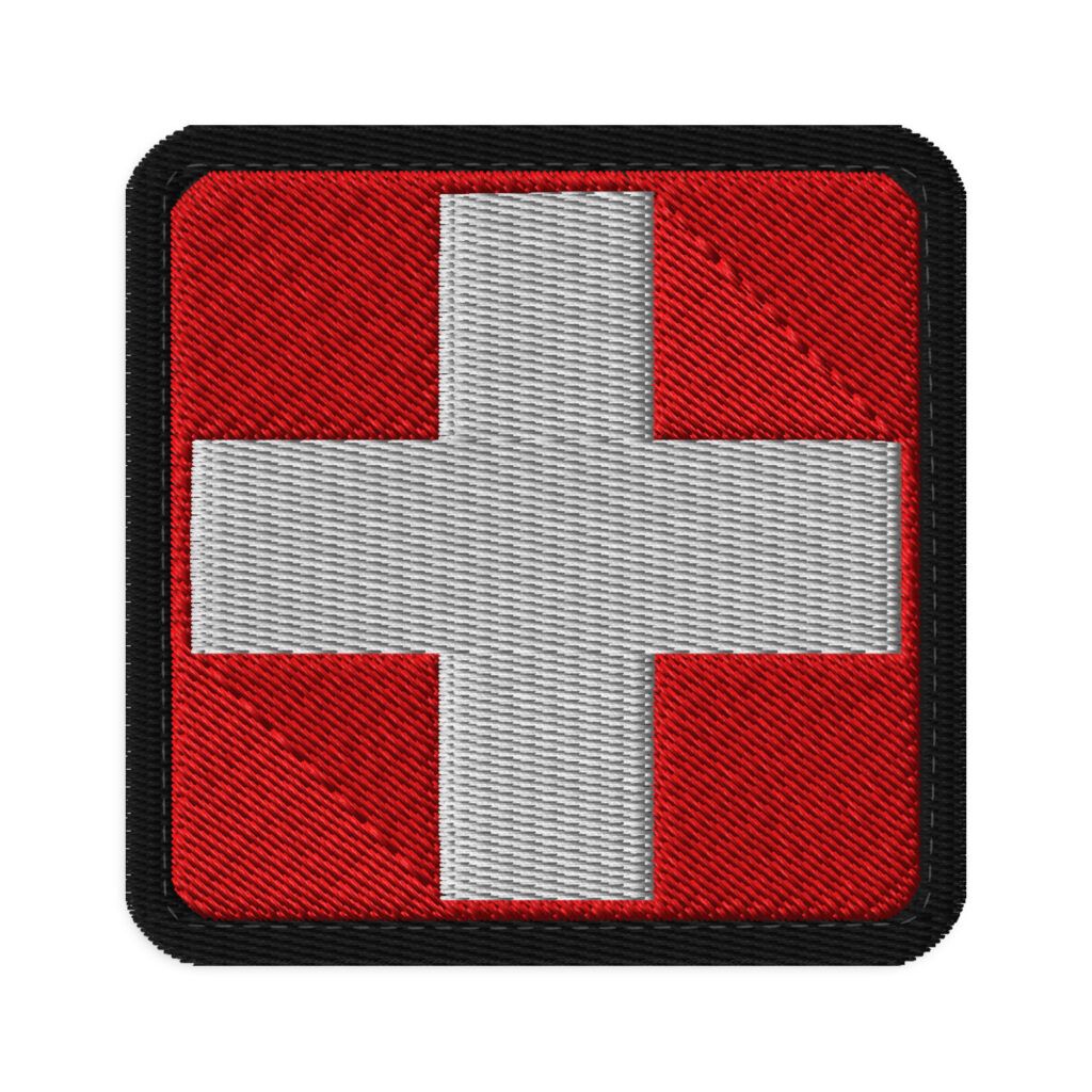Patch bordado com velcro