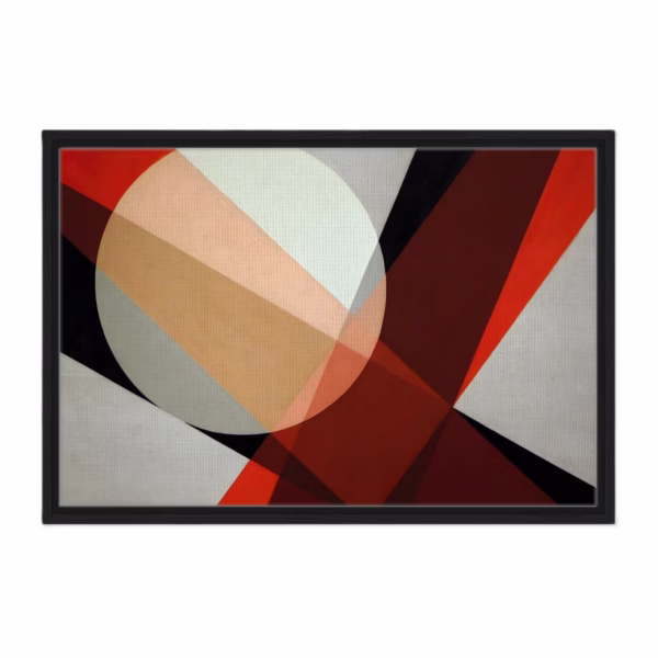 'A 19' by László Moholy-Nagy | Canvas emoldurado