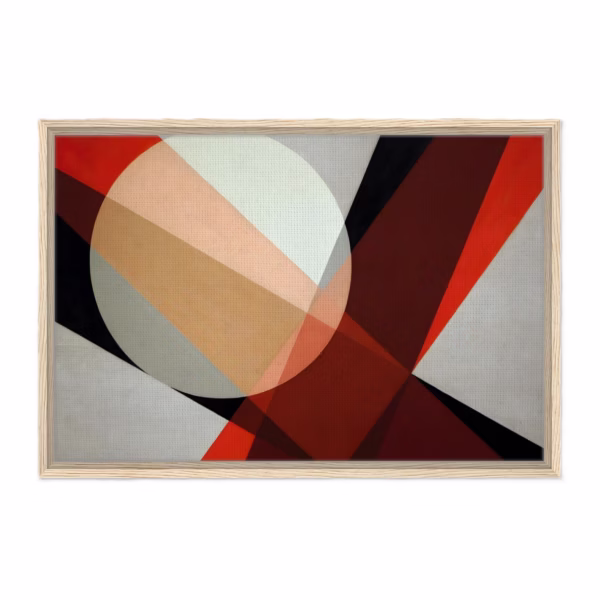 'A 19' by László Moholy-Nagy | Canvas emoldurado