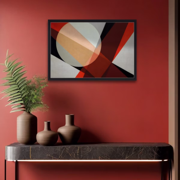 'A 19' by László Moholy-Nagy | Canvas emoldurado
