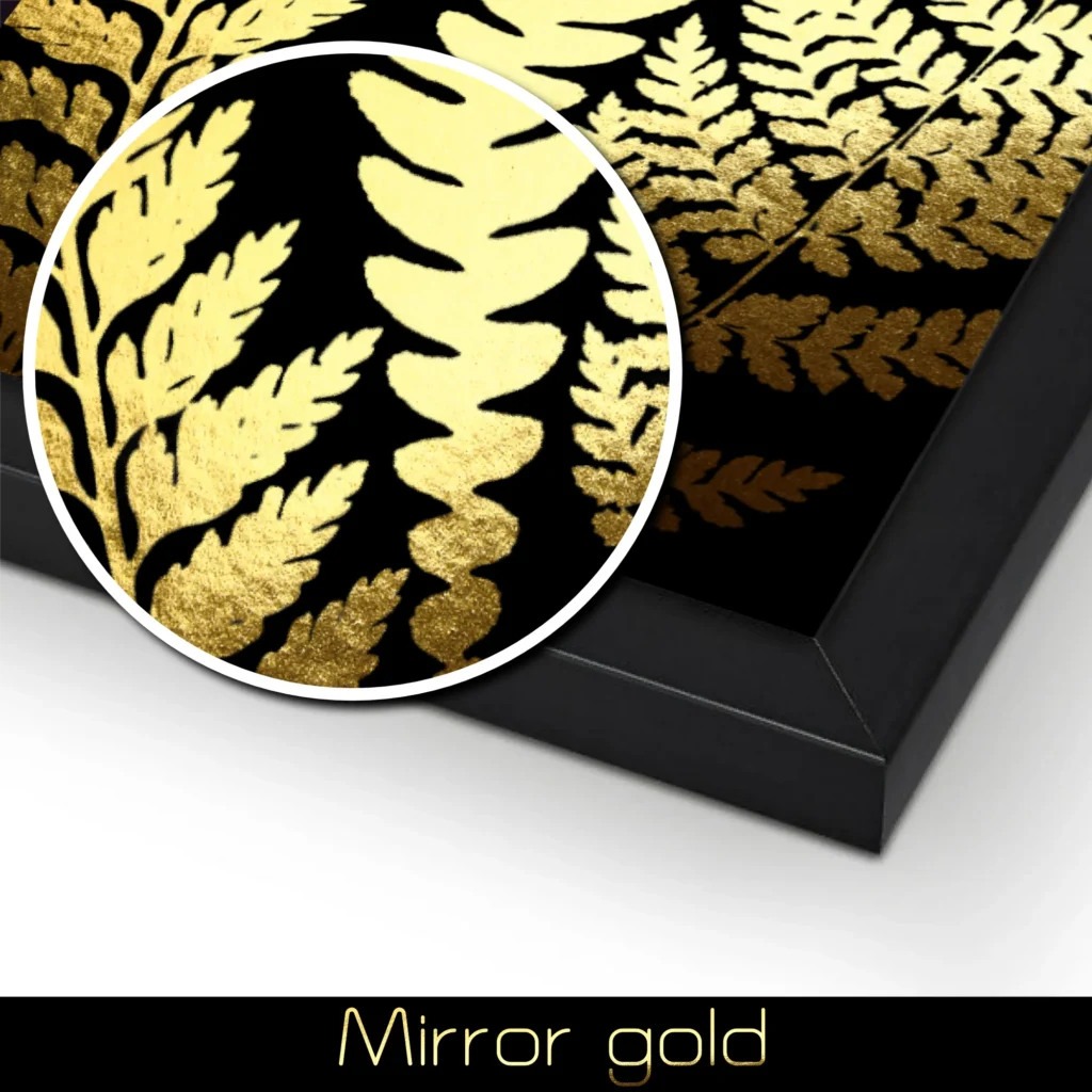 Impressão com folha de ouro | Fern Photogram